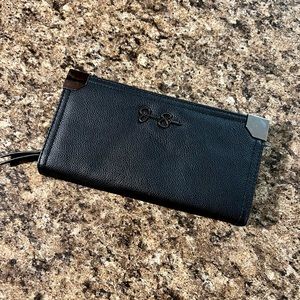 Jessica Simpson Faux Leather Black Wallet